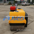 Rolo compactador vibratório manual com cilindro duplo FYL-S600CS